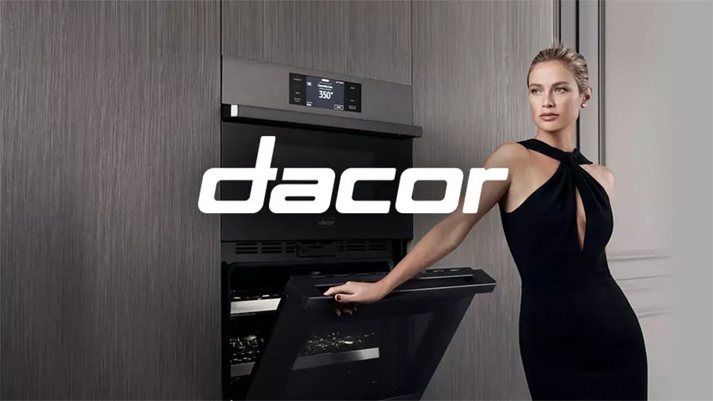 Modern Dacor kitchen with featured lifestyle model