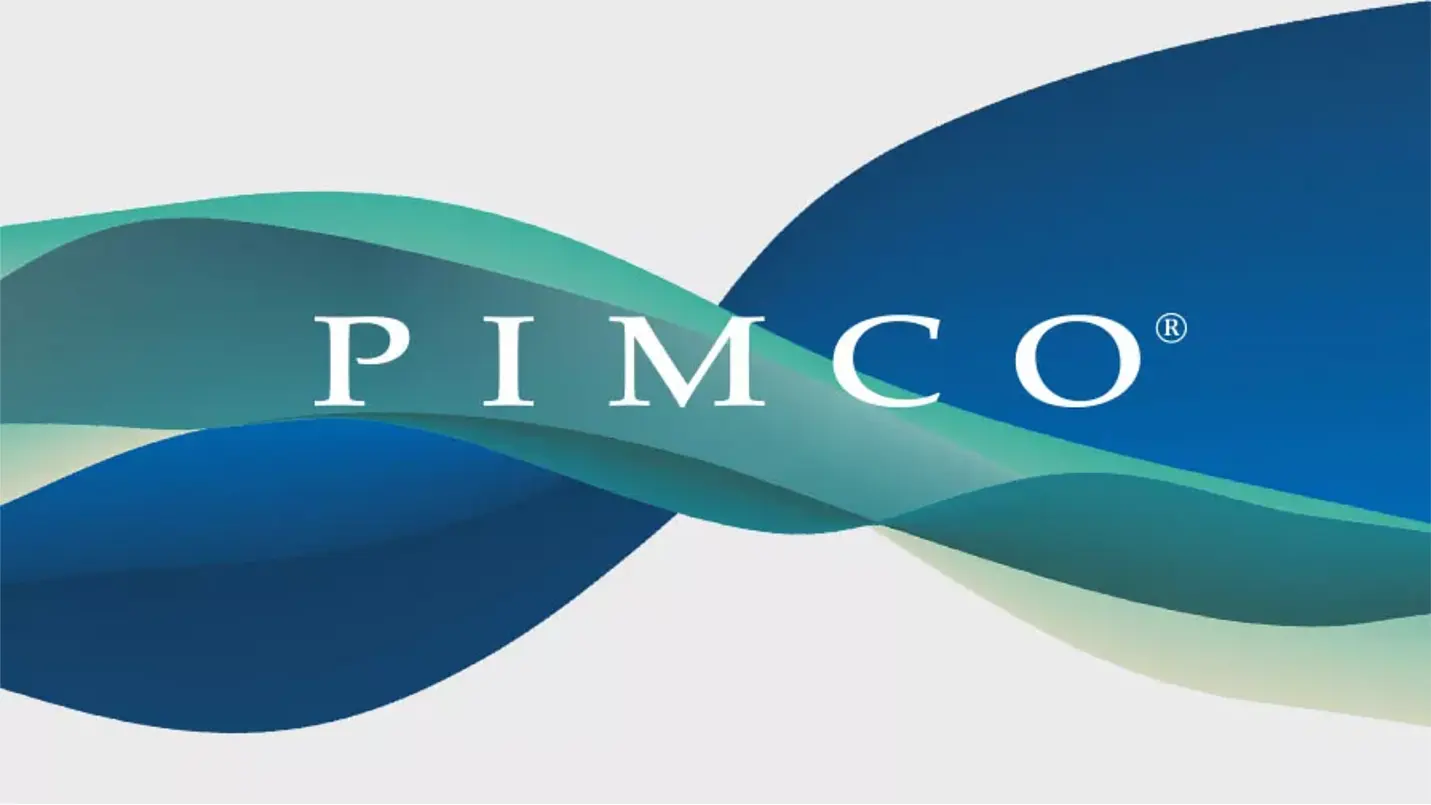 PIMCO — PIMCO logo with abstract wave design for financial services