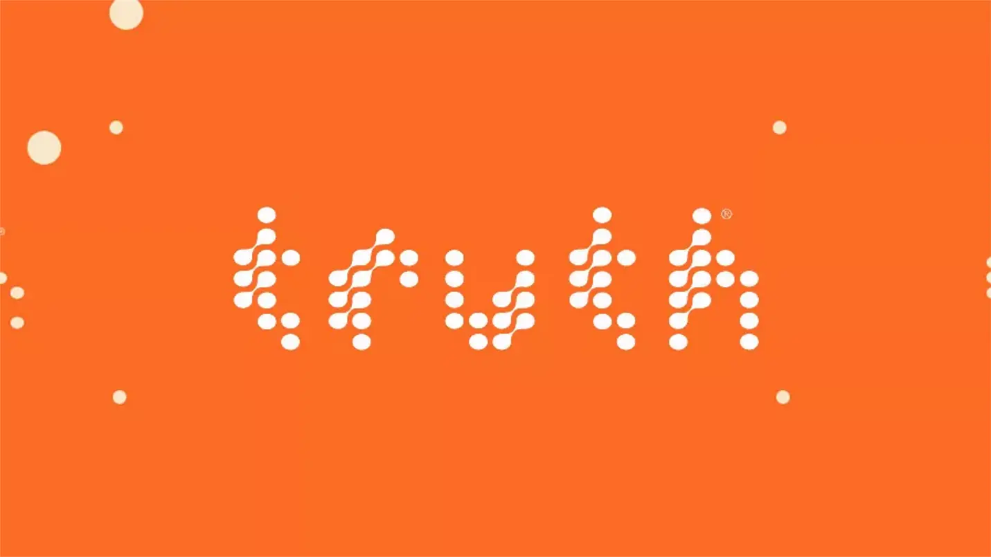 Bold orange visuals from Truth anti-smoking campaign